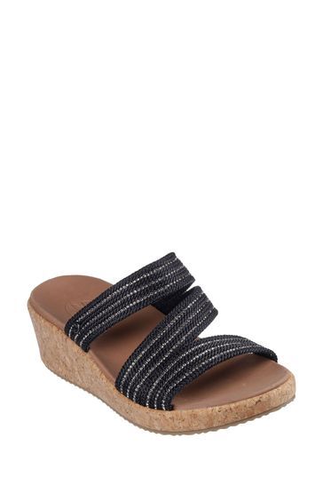 Skechers beverlee clearance black