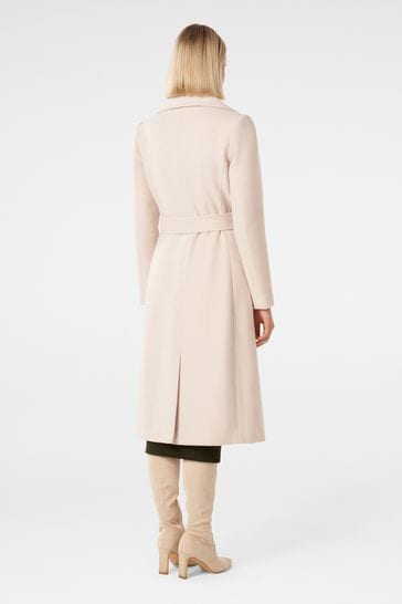 Miss selfridge grey wrap coat shop