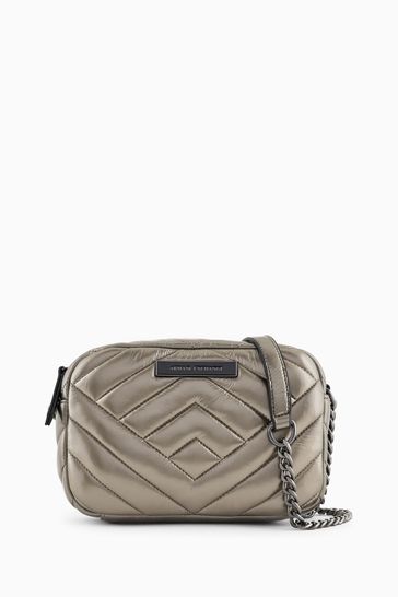 Armani Exchange Quilted Camera Case Bag