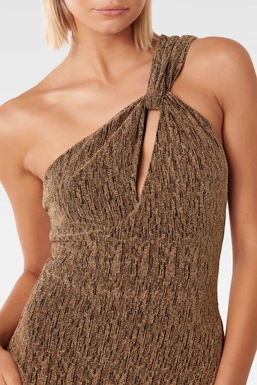 Buy Forever New Kairo One Shoulder Glitter Maxi Dress Next