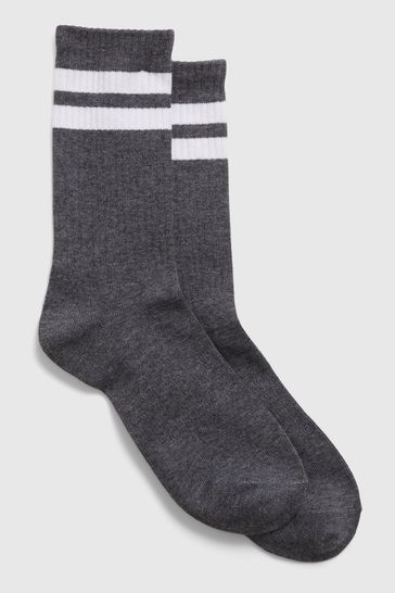 Gap Grey Crew Knit Socks