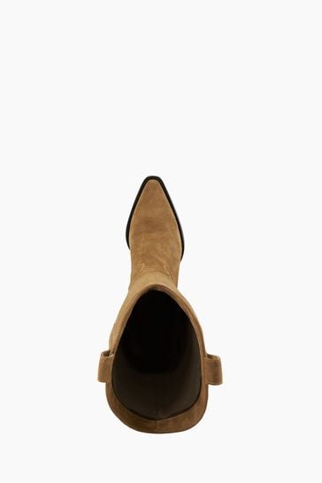 Buy Dune London Tennessee High Leg Western Knee high Brown Boots
