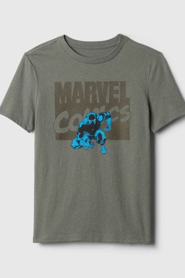 Gap Grey Marvel Avengers Graphic Short Sleeve Crew Neck T-Shirt (4-13yrs)
