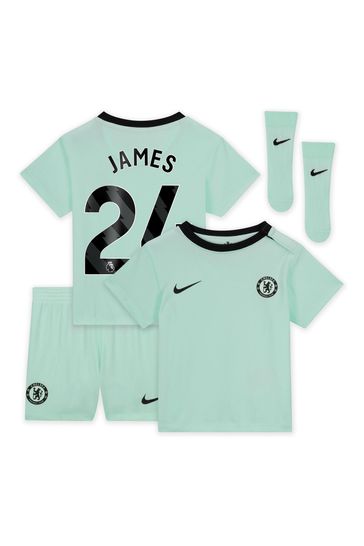 Nike Green Chelsea Third Stadium Kit T-Shirt 2023-24 Infants