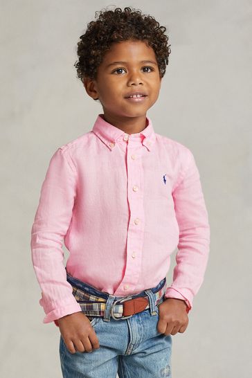 Buy Polo Ralph Lauren Boys 100 Linen Long Sleeve Shirt from the Laura Ashley online shop