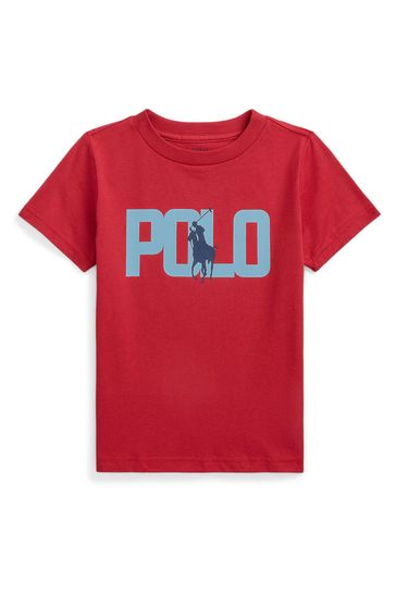 Polo Ralph Lauren Boys Colour Changing Logo Cotton Jersey T-Shirt