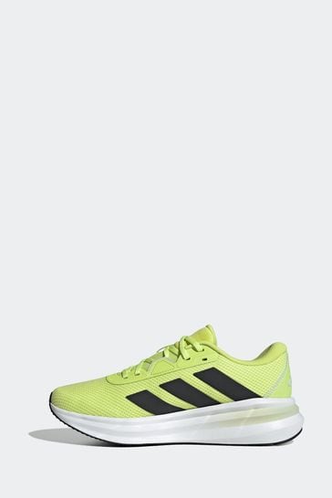Adidas black and green trainers store