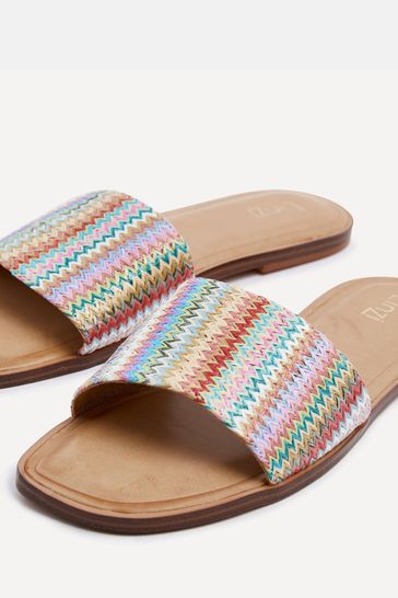 Multi coloured flat sandals uk on sale