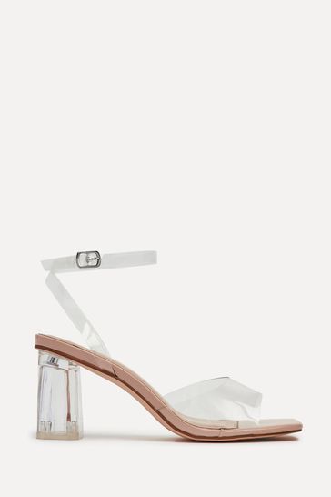 Buy Linzi Nude Cindy Perspex Sandals With Block Heel from Next Egypt