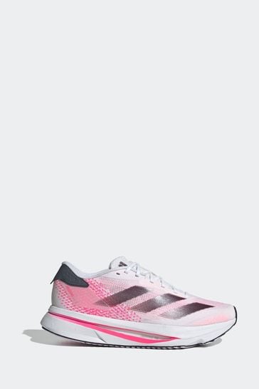 adidas White/Pink Adizero SL2 Shoes