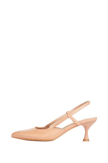 Kitten heels beige shop