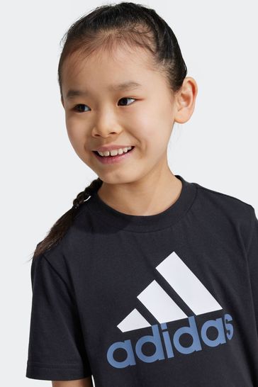 Buy adidas Black Kids Essentials Logo T Shirt and Short Set from Next Bahrain