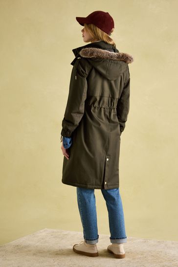 Joules khaki raincoat on sale