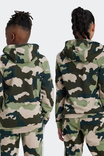 Green camo adidas hoodie sale