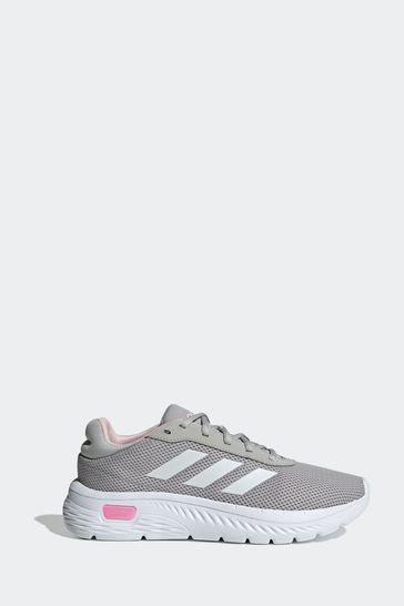 Adidas cloudfoam grey pink clearance