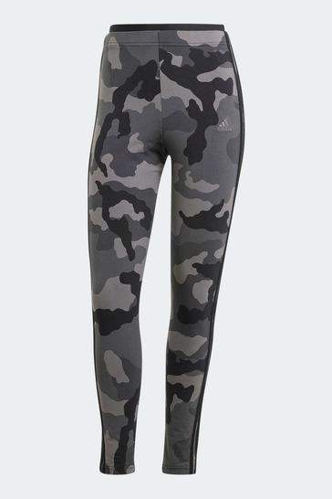 Adidas camo leggings 3 stripes hotsell