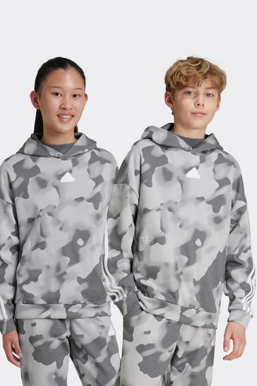 Buy adidas Grey Kids Future Icons Camo Printed Hoodie from Next Bahrain