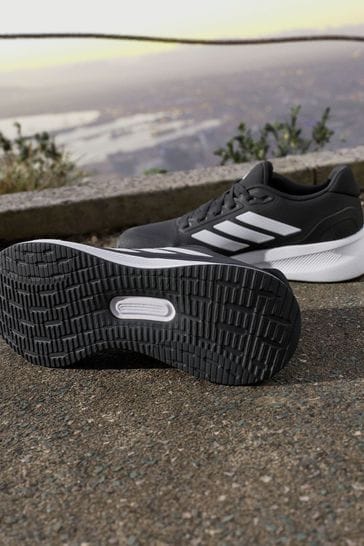 Adidas black/white runfalcon trainers outlet