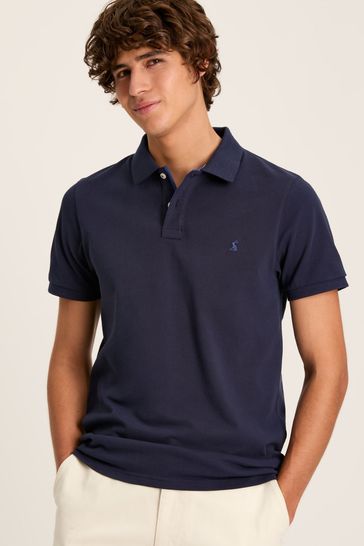 Joules Woody Navy Slim Fit Cotton Polo Shirt