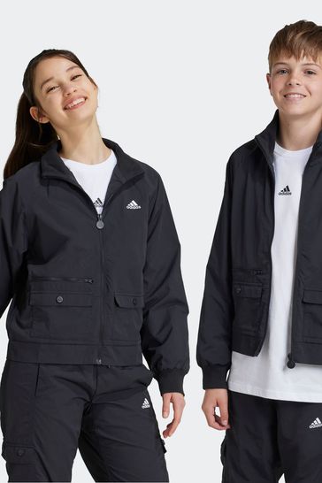 Buy adidas Black Street Jam Woven Cargo Jacket Kids from Next Bahrain
