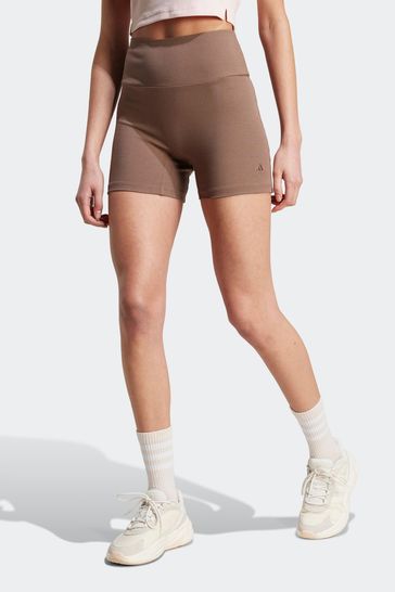 Buy adidas Lounge Rib High Waisted Bike Shorts from Next Bahrain