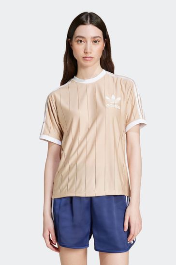 Adidas Originals Shirt Adicolor female beige logo print size XS