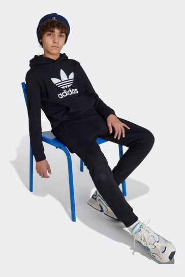 Boys black adidas hoodie shop