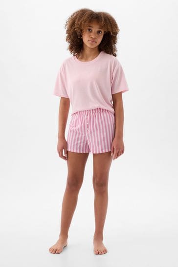 Gap Pink Pyjama Print Shorts Set (4-13yrs)
