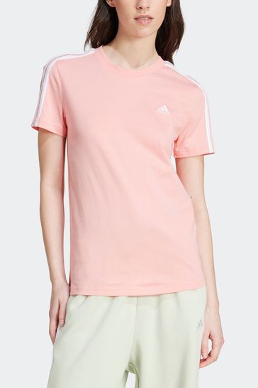 Adidas pink and white shirt hotsell