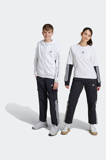 adidas Black Kids Street Jam Woven Cargo Joggers