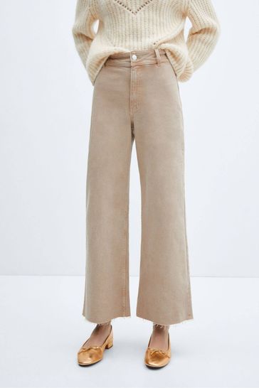 Buy Mango Jeans High Waist Culottes from the Laura Ashley online shop