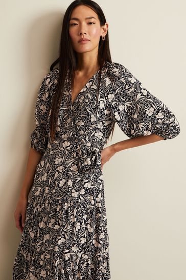 Phase eight cheap floral wrap dress