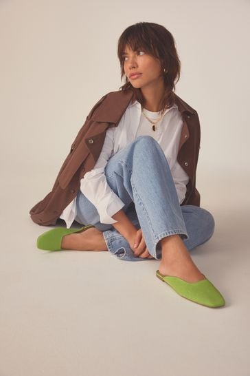Green Forever Comfort® Square Toe Mules