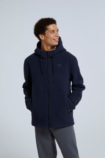 Blue fleece deals hoodie