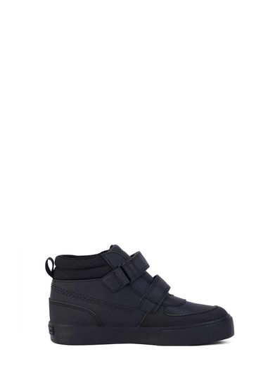 Kickers Black Tovni Scuff Hi Leather Trainers