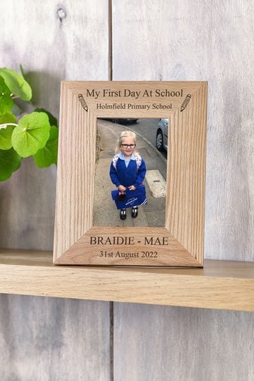Personalised My First Day At School Full Name Frame By Loveabode