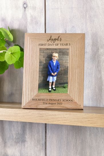Personalised My First Day At School Childs Name Frame By Loveabode