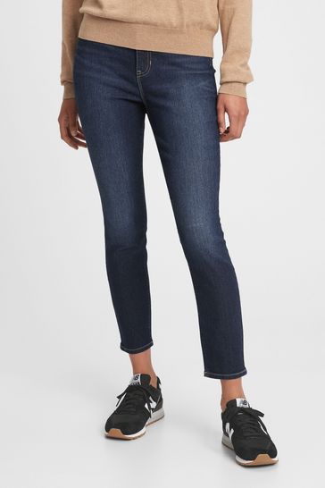 Buy Gap Dark Wash Blue High Waisted Super Stretch Skinny Jeggings from Next Denmark