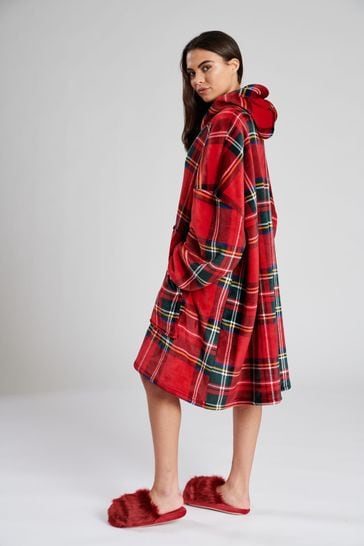 Next red check best sale coat