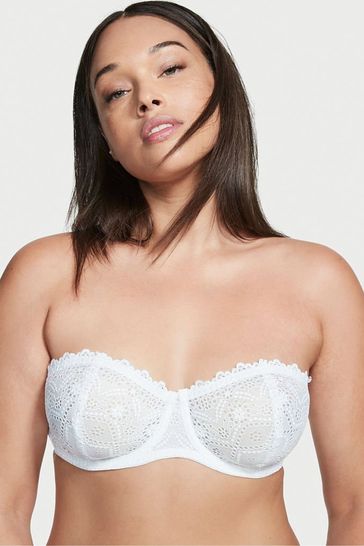 Buy Victoria's Secret White Unlined Strapless Bra from Next Luxembourg
