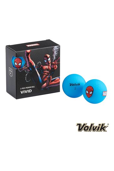 Brand Fusion Blue Spider-Man Volvik Marvel Golf Ball Pack