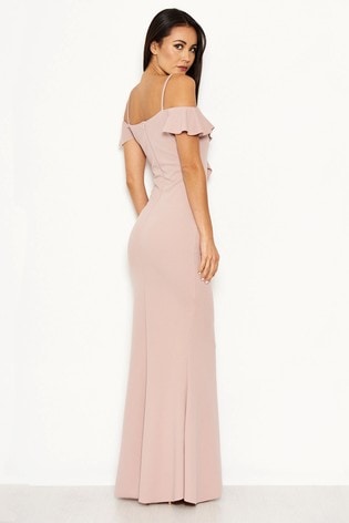 ax paris frill front maxi dress