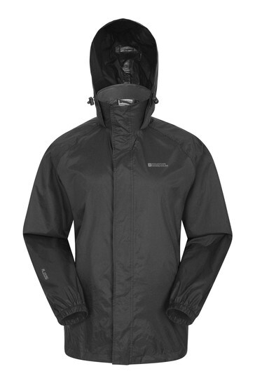 Mountain Warehouse Black Pakka Mens Waterproof Jacket