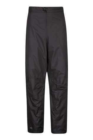 Mountain Warehouse Black Spray Mens Waterproof Trousers - Short Length