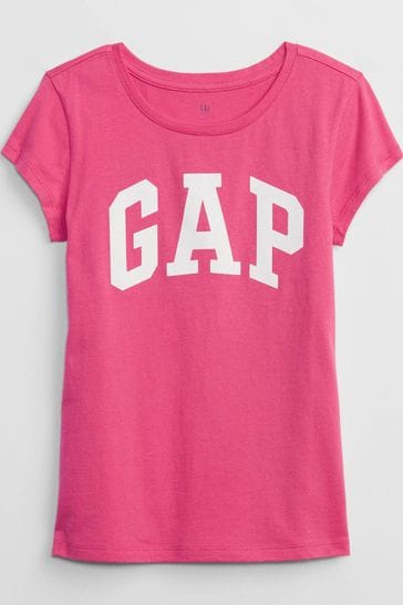 Buy Gap Metallic Logo Short Sleeve T-Shirt (4-13yrs) from Next Ireland