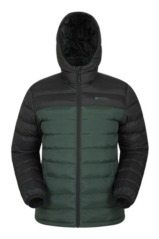 Mountain Warehouse Black/Khaki Seasons Mens Padded Jacket