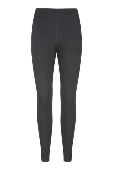 Mountain Warehouse Black Talus Mens Printed Thermal Trousers