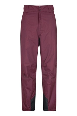 Mountain Warehouse Burgundy Red Gravity Mens Ski Trousers- Short Length