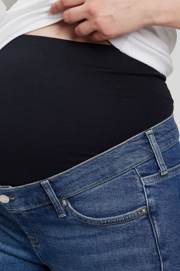 Buy Gap Blue Maternity True Waistband Full Panel Vintage Slim
