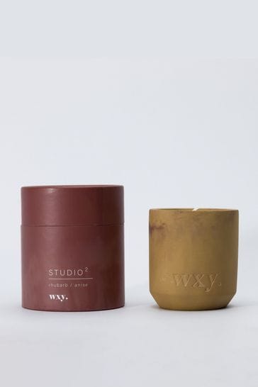 Wxy Clear Studio 2 Scented Candle 6oz Rhubarb / Anise